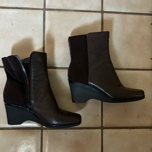 Easy spirit platform booties; worn once. Size 8